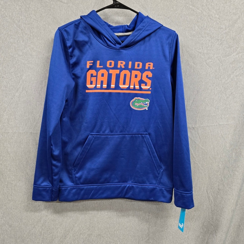 Florida Gators Gen 2 Youth Hoodie Blue Orange Fleece Sweatshirt Size L 14/16 NWT